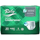 Rely&reg; Maximum Protective Underwear, Disposable, Maximum Absorbency, Small (20" - 31"), 20 Count &hellip;