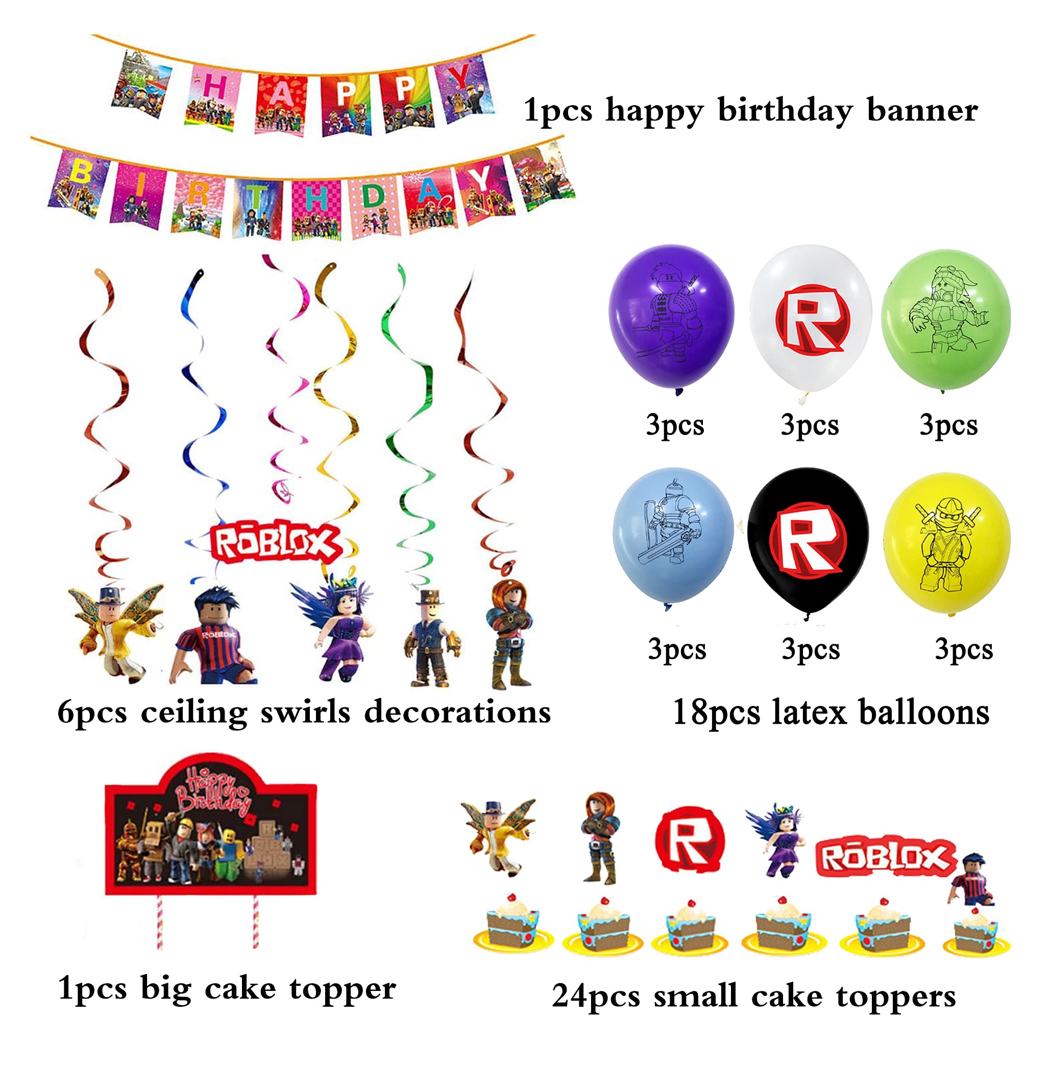 Mua Roblox Birthday Decoration Roblox Balloons Roblox Birthday Balloons ...