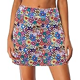 Oyamiki Women's Active Athletic Skort Lightweight Tennis Skirt Perfect for Running Training Sports Golf