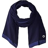 Calvin Klein womens Satin Border Chiffon Scarf
