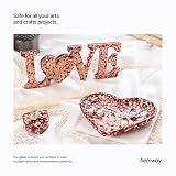 Hemway Rose Gold Glitter Shaker 130g 1/8in Metallic Flake Resin Craft view 5