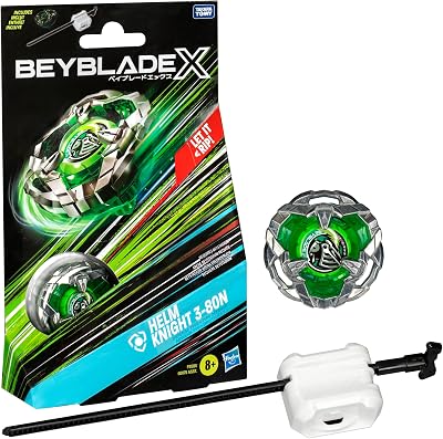 Hasbro Beyblade X Helm Knight 3-80N Starter Pack Defense Top Launcher