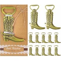 Amazon.com: 50 Pieces Cowboy Boot Bottle Openers Baby Shower ...