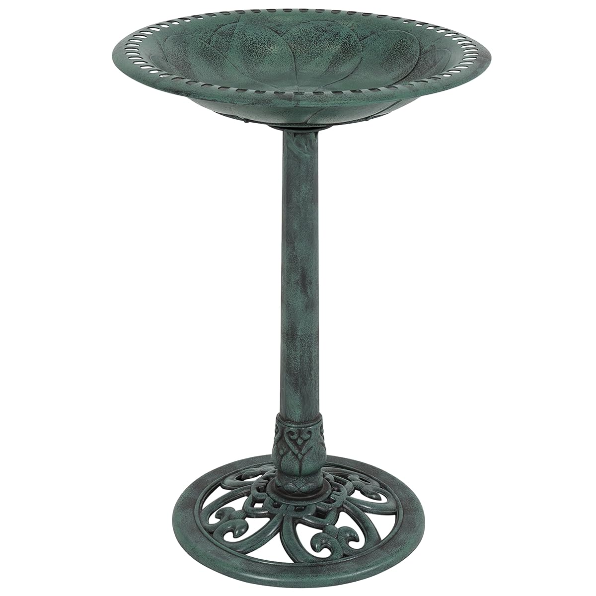 Best Choice Products Outdoor Garden Pedestal Bird Bath Vintage Decor