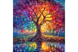 mrpwnle Tree of Life Diamond Art Kits for Adults-Diamond Painting Kits for Adults Beginners, 5D Full Drill Diamonds Painting, DIY Gem Art Crafts Kit Home Wall Decor Gifts 12x12inch