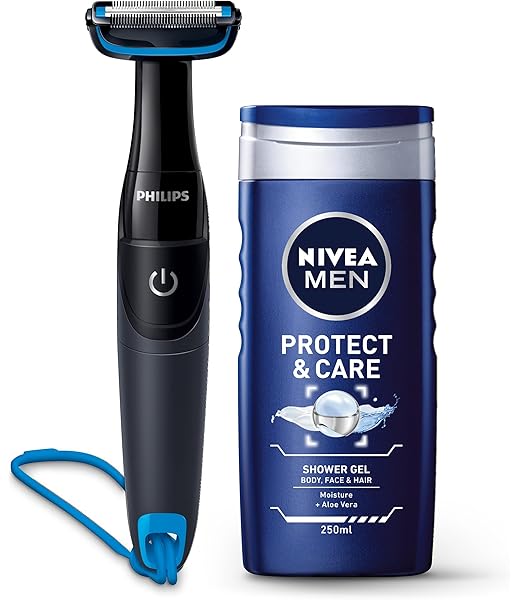 Philips Bodygroom Series 1000 Body Hair Trimmer Groomer With Nivea