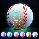 ZACEAC LED Rechargeable Baseball with 9 Lighting Modes Glow in The Dark Baseballs, Baseball Gifts for Boys 6 7 8 9 10 11 12 Years Old Sport Games for Kids Indoor Outdoor Toys for Kids
