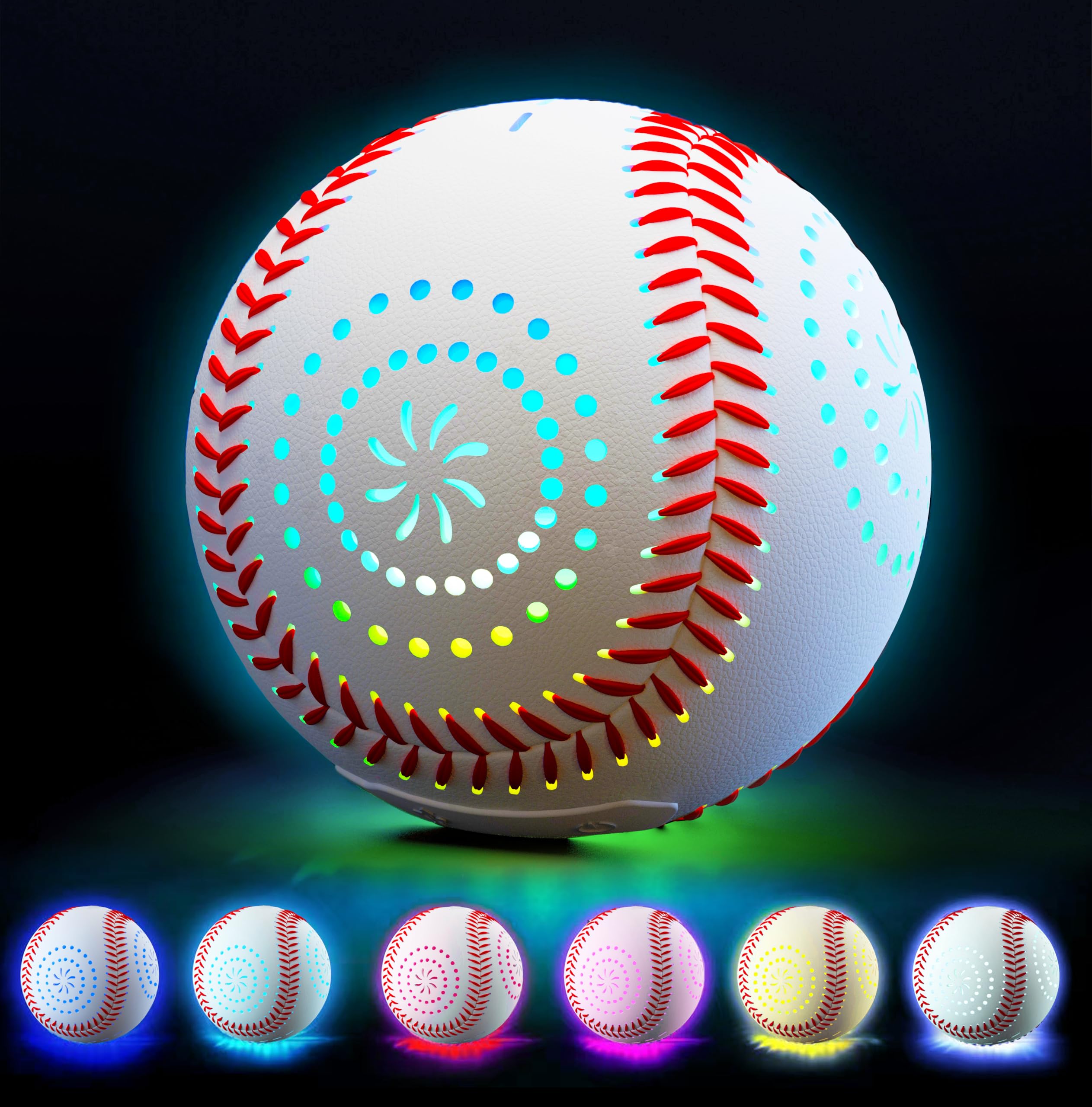 Photo 1 of ZACEAC LED Rechargeable Baseball with 9 Lighting Modes Glow in The Dark Baseballs, Baseball Gifts for Boys 6 7 8 9 10 11 12 Years Old Sport Games for Kids Indoor Outdoor Toys for Kids
