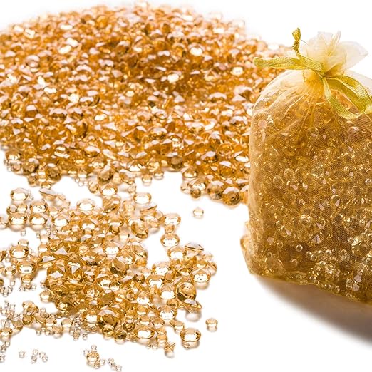 Amazon Com Luxury Gold Diamond Table Confetti Party Wedding
