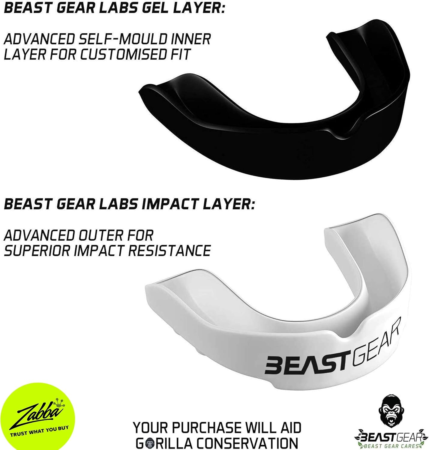 Beast Gear Mouth Guard, Mouldable Gum Shields with Case for Boxing Rugby, Muay Thai, Boxing MMA,Hockey, Judo - Image 3