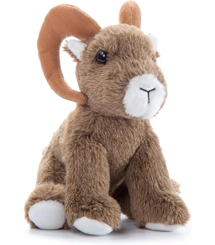 Wild Republic Dickhornschaf Kuscheltier – Hug'EMS 7, Aus Recycelten Materialien, Super Weich