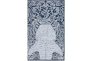 Sand Cloud Turkish Beach Towel - Sand Free - 100% Organic Turkish Cotton Yarn - Quick Dry Towel for Beach, Picnic, Blanket or Bath Towel - As Seen on Shark Tank - Marine Life (Whale Shark)