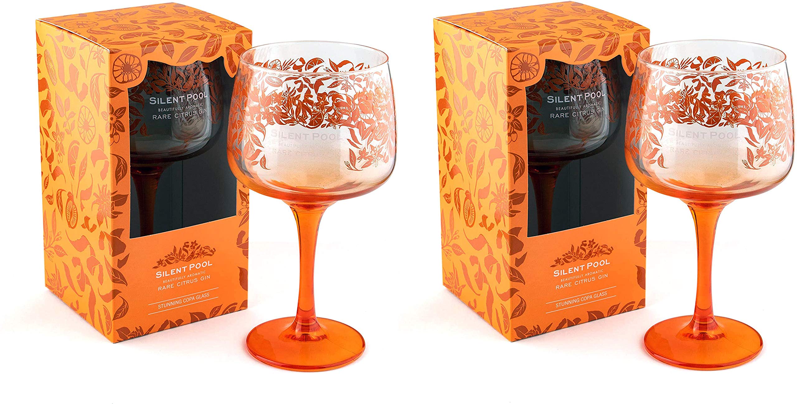 Silent Pool Gin Rare Citrus Copa Glass - in Presentation Gift Box (2 Pack)
