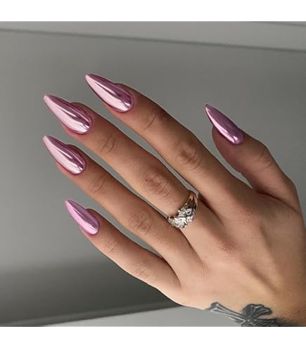 Amazon.com: Press on Nails Medium Length, Square Fake Nails with