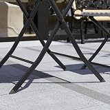 Garden Vida Capri 2 Seater Rattan Bistro Set Grey UKFR Certified view 6