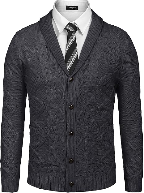 mens button up sweaters