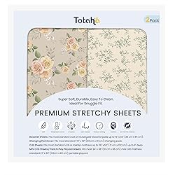 TotAha Premium Soft Pack n Play Sheets, Super