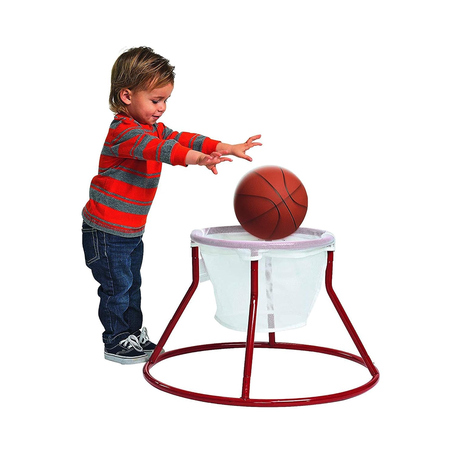 Excellerations Oversized Rim, Easy Score Basketball Hoop Set for Toddlers and Kids Toy Slamdunk: Industrial & Scientific