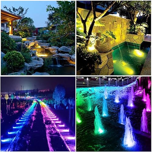 Underwater Pond Lights, ​LED Color Changing Fountain Lights, RGB