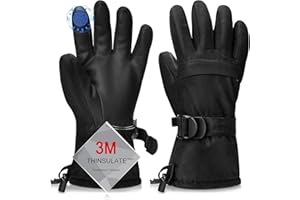 Ski Gloves, Warmest Waterproof and Breathable Snow Gloves for Cold Weather, Fits Both Men & Women,for Parent Child Outdoor