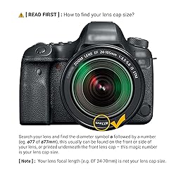 2-Pack 77mm Front Lens Cap Cover with Keeper for