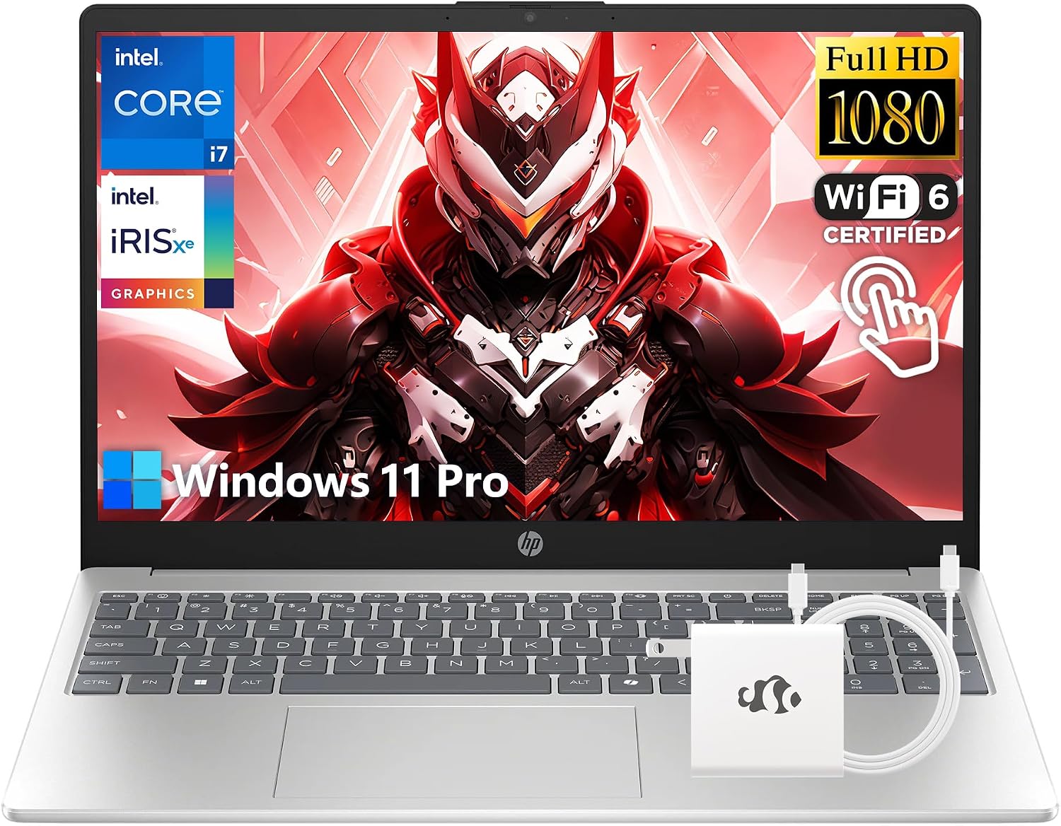 HP i7 Touchscreen Laptop, 10-Core Intel Core i7-1355U(Up to 5GHz, Beat Core 7 160U), 16GB RAM 1TB SSD 15.6" FHD Intel Iris Xe Graphics Win 11 Pro Wifi6 w/GM Accessory Notebook for Business Gaming