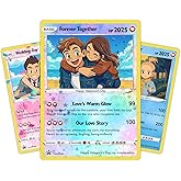 GBVllexuii Custom Poke Card Animated Style Personalized Trainer or Character Card Photo Text Name Inspired Keepsake Wedding Birthday Gift