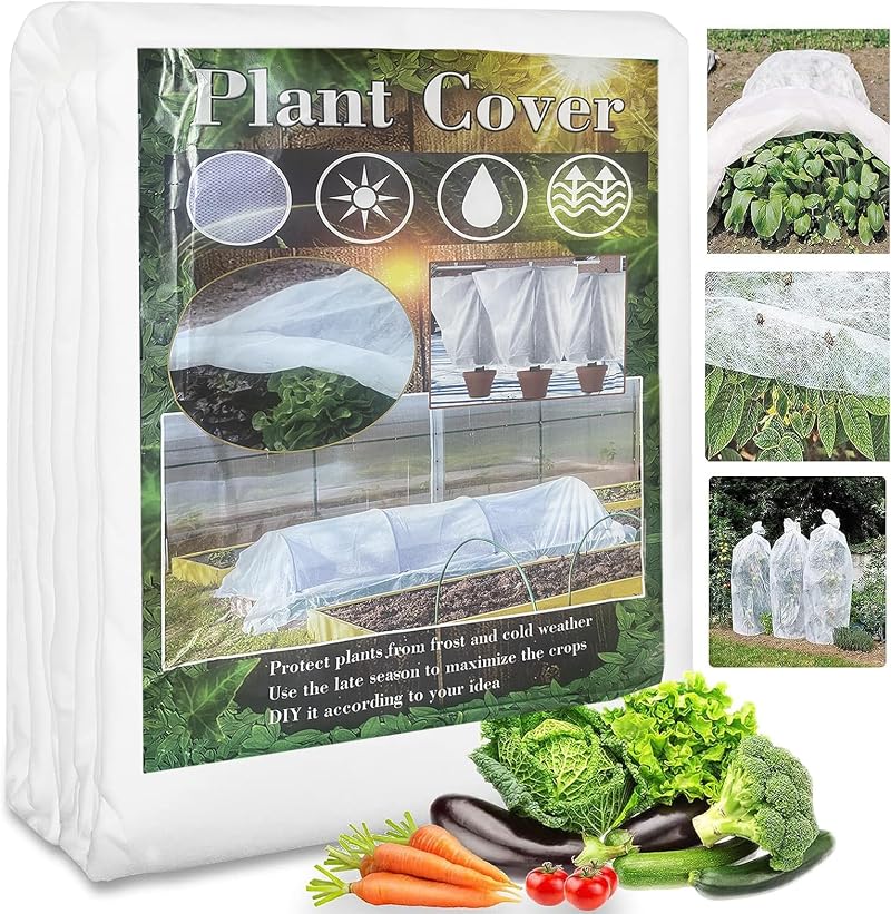 OAHAO Garden Frost Protection Cover 40gsm 2x5M Non-Woven Fleece