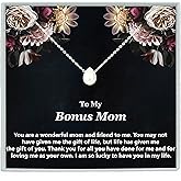 Bonus Mom Pearl Necklace Step Mom Gift Mother In Law Gift