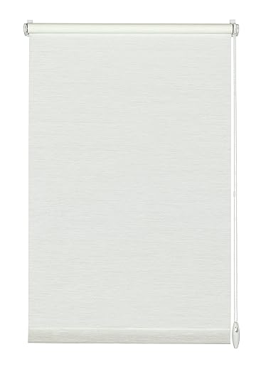 GARDINIA Rollo zum Klemmen oder Kleben, Tageslicht-Rollo, Blickdicht, Alle Montage-Teile inklusive, EASYFIX Rollo Natur, Weiß