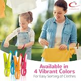 Caraselle Clothes Pegs 40 Pcs Heavy Duty Non Slip UV Plastic Laundry Pegs view 4