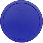 Pyrex 7403-PC (10-Cup) Cadet Blue Sculpted Mixing Bowl Lid - Made in USA | BPA-Free Plastic | Snug Container Fit | Warp-Resistant Build | Top Shelf Washable | Meal Prep | Replacement Lids