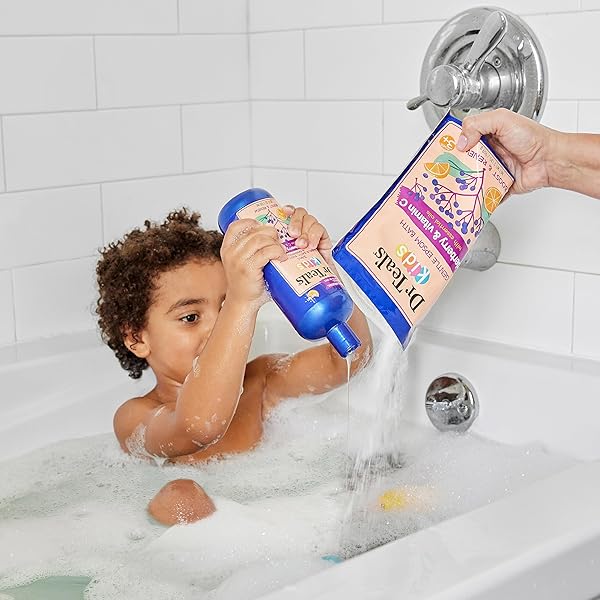 DR TEAL’S KIDS 3-IN-1 ELDERBERRY BATH: BUBBLE BATH, BODY WASH & SHAMPOO, 20 FL OZ.