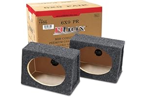 Bbox Pro Audio Tuned 6.5" Speaker Enclosures - Premium Speakers to Enhance Sound and Bass - Nickel Finish Speaker Terminals f