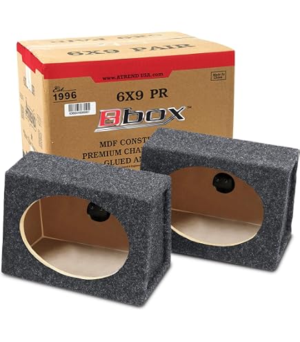 Amazon.com: Absolute 2SQ6X9 Pair 6 x 9 Inches Square Speaker Box