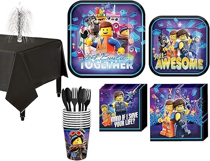 Amazon Com Party City The Lego Movie 2 The Second Part Tableware