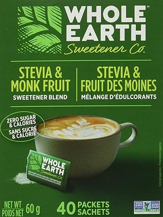 Whole Earth Sweetener Company Stevia & Monk Fruit Sweetener, Erythritol Sweetener, Sweet Leaf Stevia Packets, Sugar Substitute, Natural Sweetener, 40-Count: Amazon.ca: Grocery Whole Earth Sweetener Company Stevia & Monk Fruit Sweetener, Erythritol Sweetener, Sweet Leaf Stevia Packets, Sugar Substitute, Natural Sweetener, 40-Count: Amazon.ca: Grocery