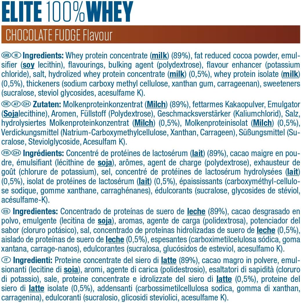 Dymatize Elite Whey Chocolate Fudge 2,1 kg - High Protein Low Sugar Powder + Whey Protein and BCAAs, 2.1 kg (Pack of 1) - Image 4