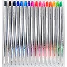 Uni-ball StyleFit Retractable Gel Ink Pen (UMN-139-05), Slim & Stylish Body, 0.5 mm, 16 Color Set