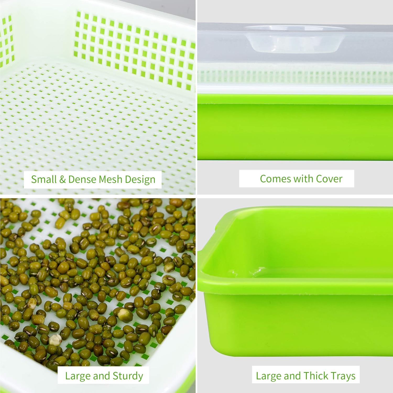 4 Packs Of Seed Mix Germogliosi Manual Seed Sprout Free Innovative Professional Multifunctional Patented 5 Trays 100 Recyclable Plastic With Moca Certification 32 G Germination Kits Garden Outdoors Cate Org