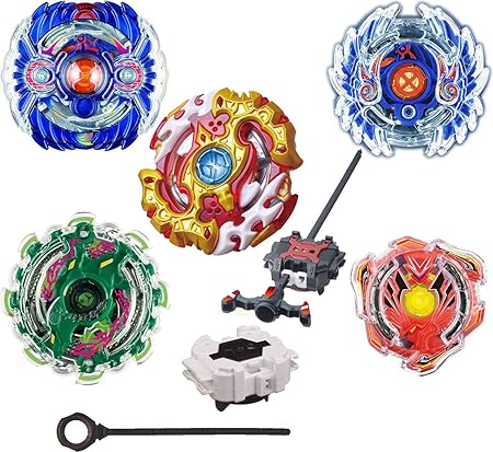 Amazon ベイブレードバースト5点セット B100 2 スターター B 100 スプリガンレクイエム 0 Zt B 04 ケルべウス セントラル ディフェンス ブースター B 13 ヴァルキリー スプレッド サバイブ B ホルスード スプレッド エッジ B 44 ホーリーホル