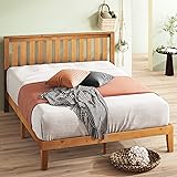 ZINUS Alexia Wood Platform Bed Frame with headboard / Solid Wood Foundation with Wood Slat Support / No Box Spring Needed / E