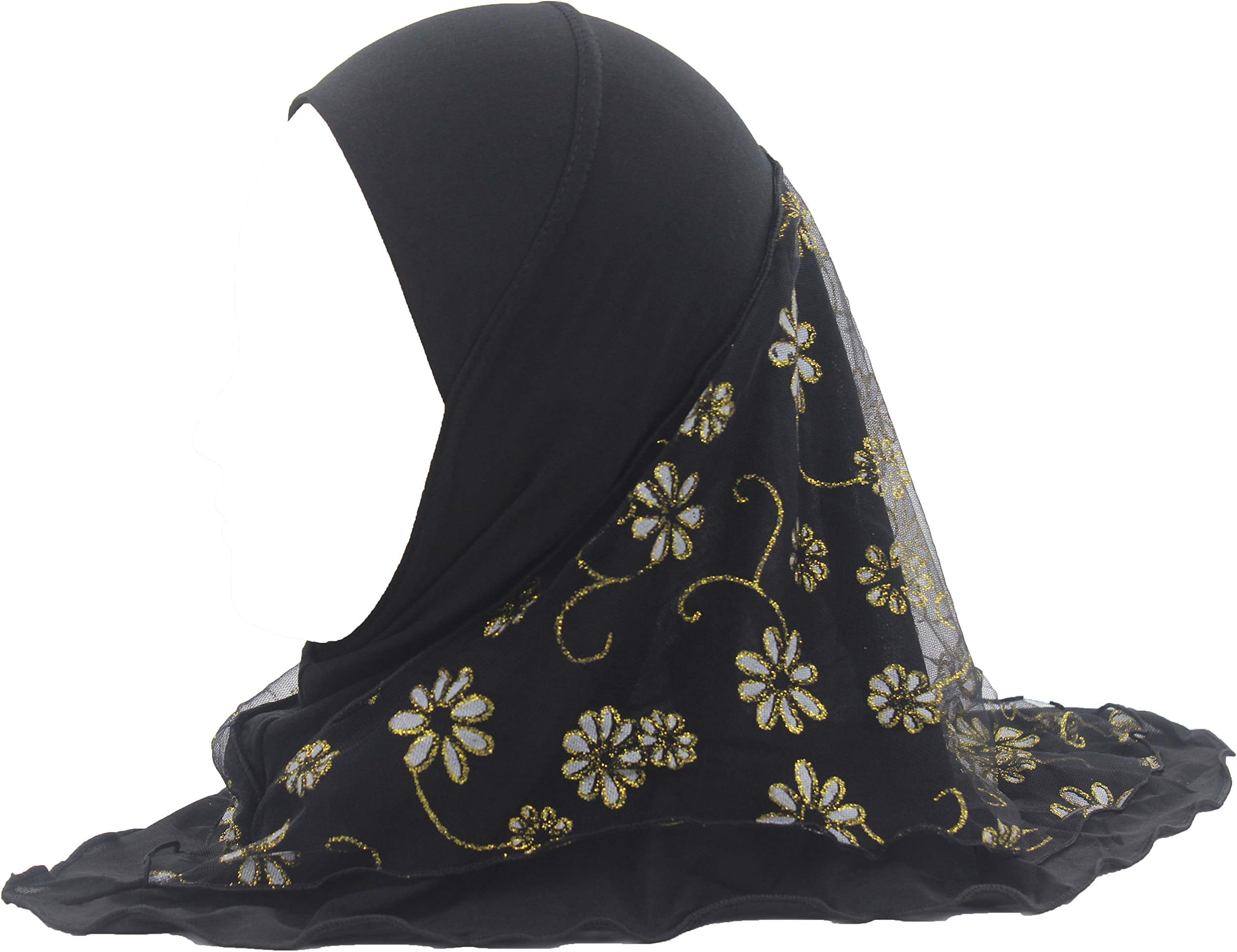 Muslim Practical Kids Hijab Islamic Girls Amira Cap Ready to wear Scarf for ages 2-6