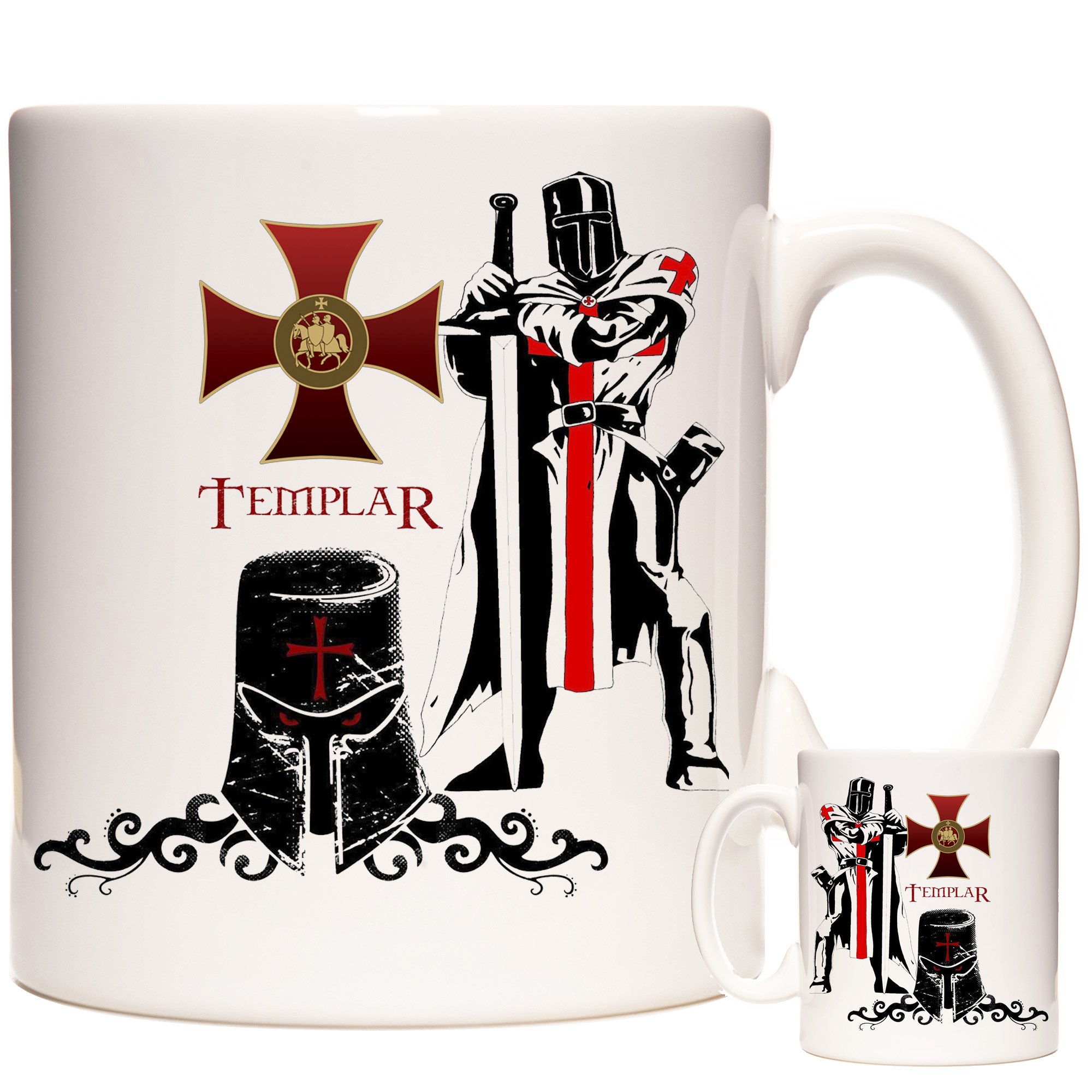Knights Templar Gift Mug, The Church's Oldest Conspiracy and The World's Most Secretive Order, Knights Templar Crusader Teutonic Creed