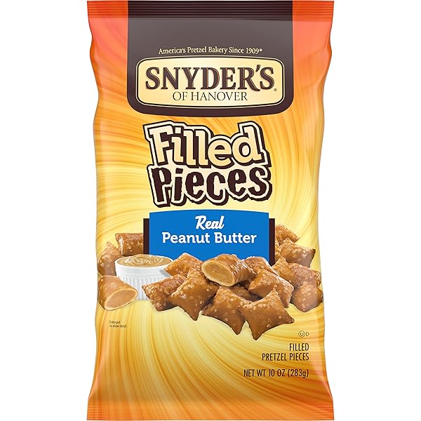 SNYDER’S OF HANOVER PRETZELS PIECES, PEANUT BUTTER FILLED,...