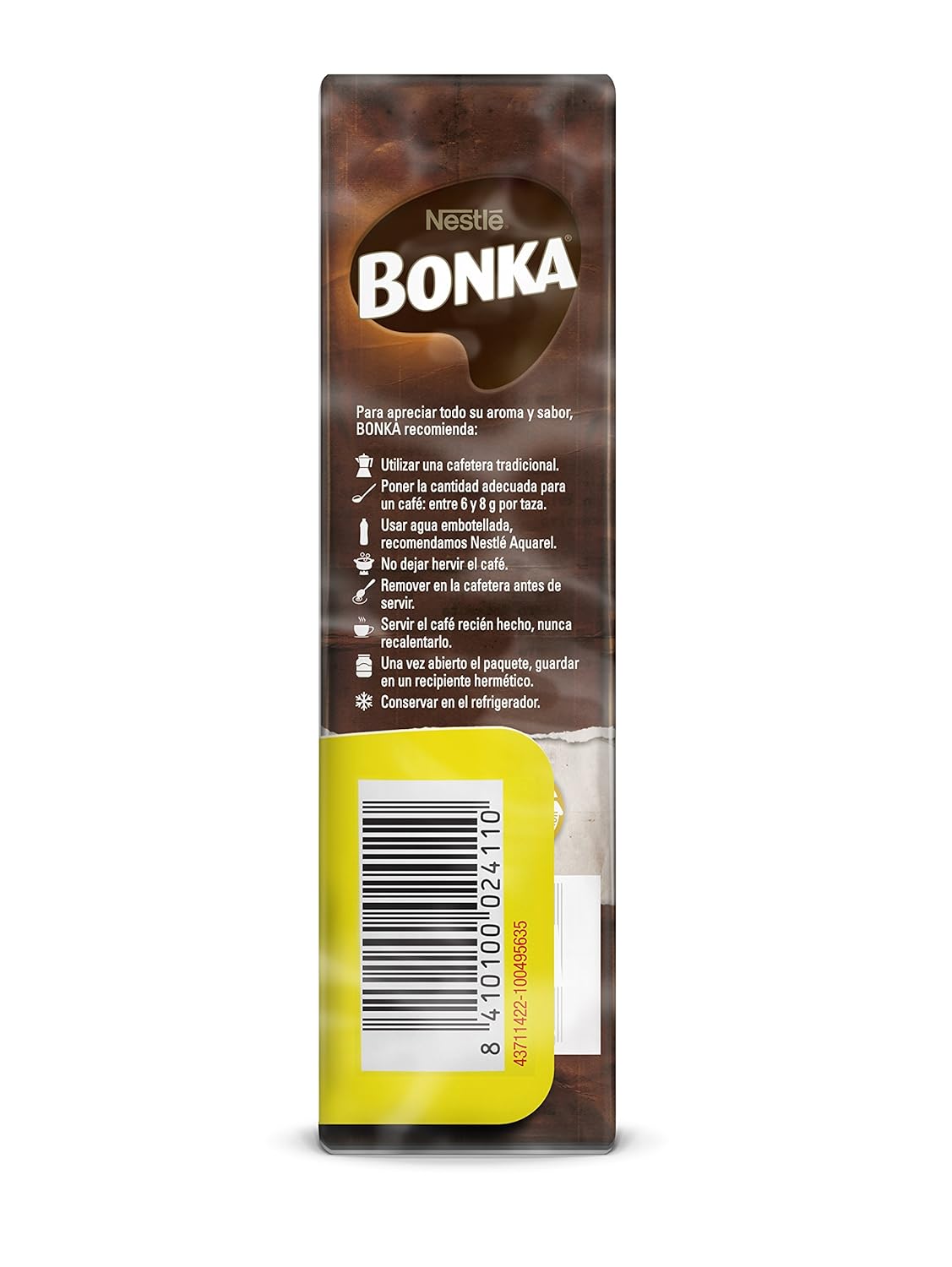BONKA Café molido de tueste natural y cultivo sostenible - Paquete ...