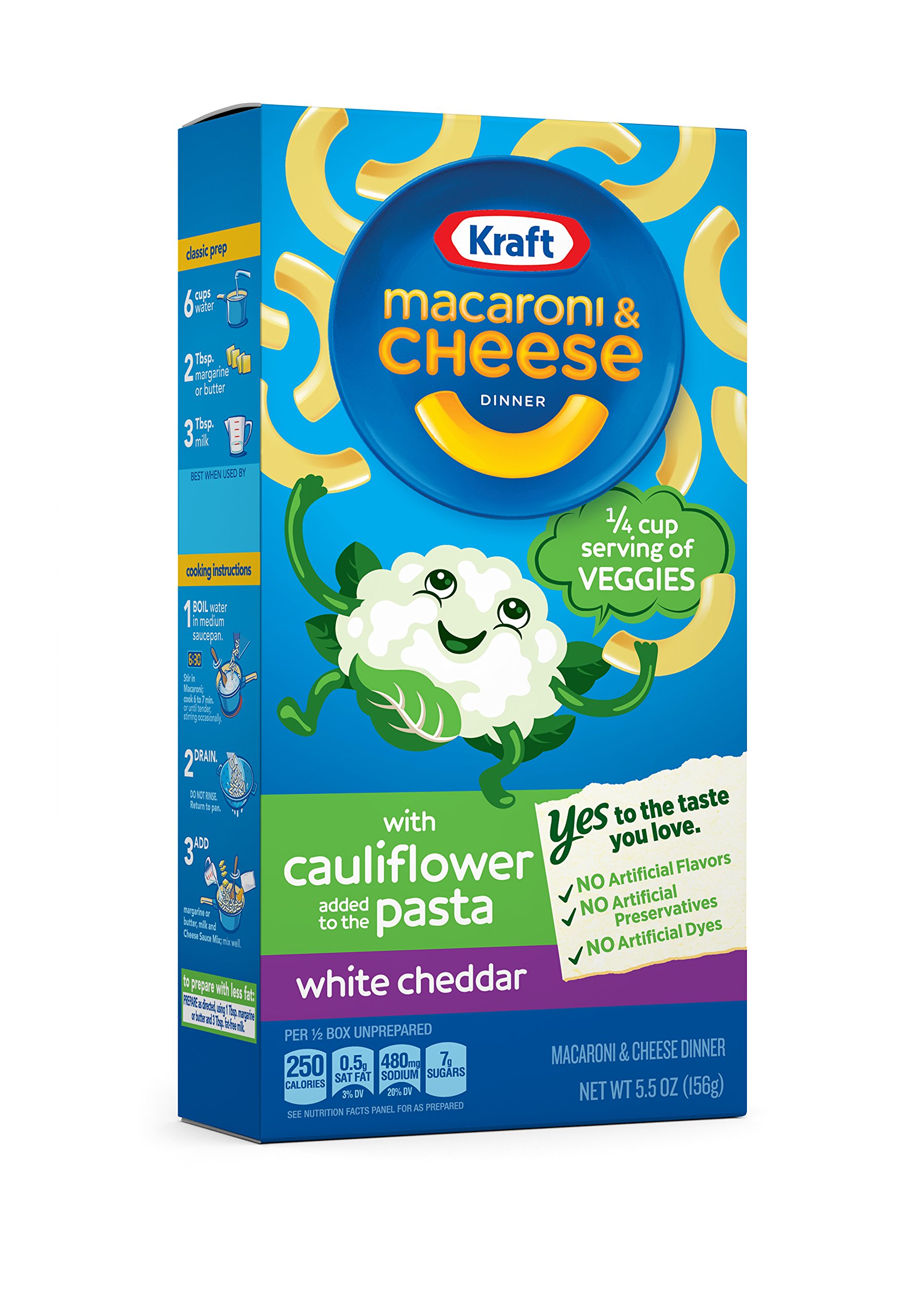 Kraft Macaroni & Cheese Cauliflower, Original, 5.5 Ounce (Pack of 12) Grocery