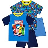 Marvel Avengers Pajamas 2 Pack | Boys Iron Man, Captain America, Spiderman Pajamas | Kids Superhero PJs