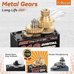 Miuzei 21G Micro Servo Motor Metal Geared Mini