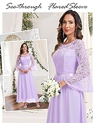 Wedtrend Women's Semi Formal Dress, Long Sleeve
